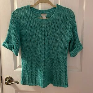 Sweater- green - SP - Multiples - light weave.  Like New